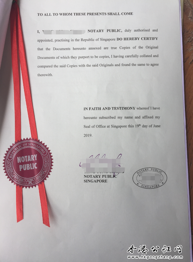 新加坡公司章程公證用于國內(nèi)注冊公司