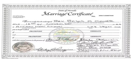 美國結(jié)婚證公證